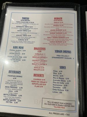 Menu photo 6 Baja Mar Flagstaff, AZ