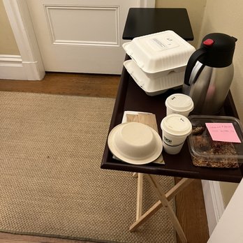 The Inn on First - At 9 am our breakfast was waiting for us. - Bed & Breakfast Near Me - Napa, California