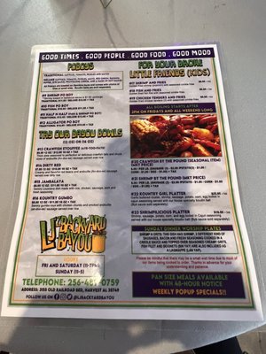 Menu photo 3 LJz Backyard Bayou Harvest, AL Menu photo 3 LJz Backyard Bayou Harvest, AL