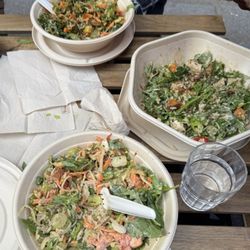 Sprout & Co - Chicken cashew bowl but with salmon instead - so good!! And filling