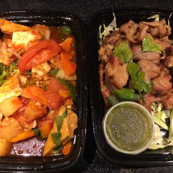 Vanida Thai Kitchen - Left: Tofu Sam Rod Right: Garlic pork - Thai Near Me - San Francisco, California Vanida Thai Kitchen - Left: Tofu Sam Rod Right: Garlic pork - Thai Near Me - San Francisco, California