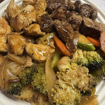 Happy Bowl - Chicken / Steak - well-done & teriyaki - Asian Fusion Near Me - Greensboro, North Carolina Happy Bowl - Chicken / Steak - well-done & teriyaki - Asian Fusion Near Me - Greensboro, North Carolina