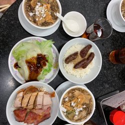 蛇王二 - Snake soup & rice with pork, sausages etc
