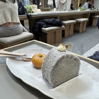 Seoul Sweets - Black Sesame Roll Cake - Desserts Near Me - New York, New York Seoul Sweets - Black Sesame Roll Cake - Desserts Near Me - New York, New York