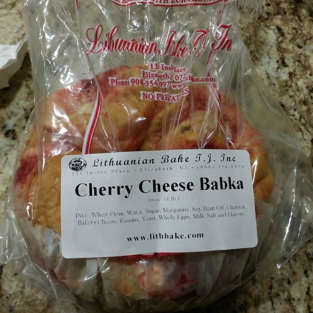 Backiel's Lithuanian Bake T.J. - Cherry cheese Babka. - Bakeries Near Me - Elizabeth, New Jersey