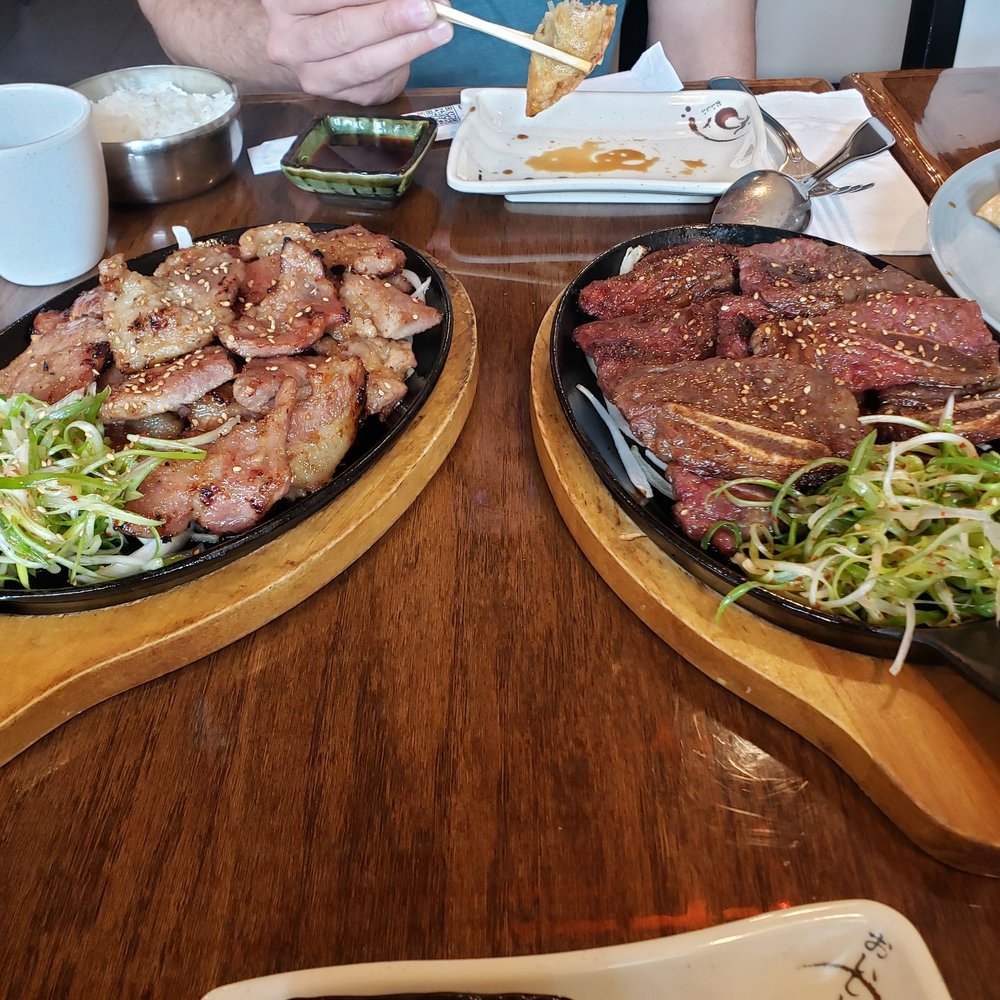 Bam Bam Kitchen - Honey Pork (left) and LA Galbi. - Korean Near Me - Ardmore, Pennsylvania