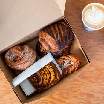 Machine Shop - Morning bun, pain au chocolat, almond croissant, mushroom and fontina twist, delicata danish - Desserts Near Me - Philadelphia, Pennsylvania Machine Shop - Morning bun, pain au chocolat, almond croissant, mushroom and fontina twist, delicata danish - Desserts Near Me - Philadelphia, Pennsylvania