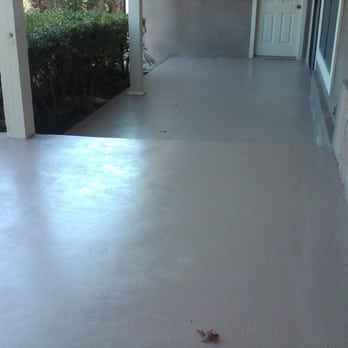 Concrete Porch Painted With Porch Floor Enamel Yelp