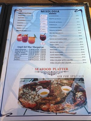Menu photo 7 Angel del Mar Puerto Nuevo, BCN Menu photo 7 Angel del Mar Puerto Nuevo, BCN