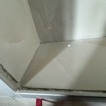 C-Bek Tile and Stone - Wow this is finished work?  Shower niche holds water - General Contractors Near Me - North Hollywood, California