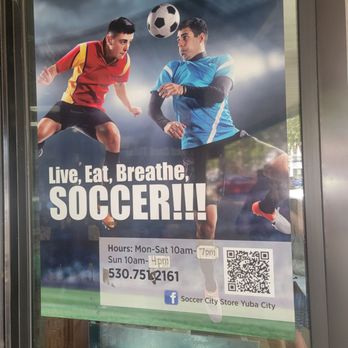 Soccer City - On outside door - Sports Wear Near Me - Yubacity, California Soccer City - On outside door - Sports Wear Near Me - Yubacity, California