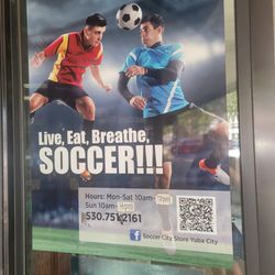 Soccer City - On outside door
