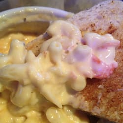 Lobster Mac & Cheese on sour dough! Incredibly good! Large chunks of lobster!!