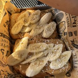 Brewha - Peanut butter banana toast