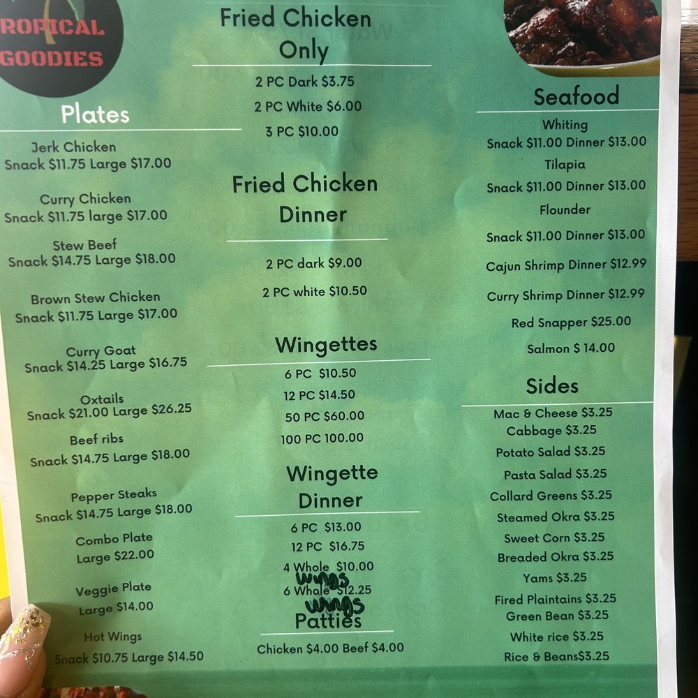 Food menu Food menu