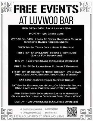 Menu photo 8 Luvwoo Bar Saint Louis, MO