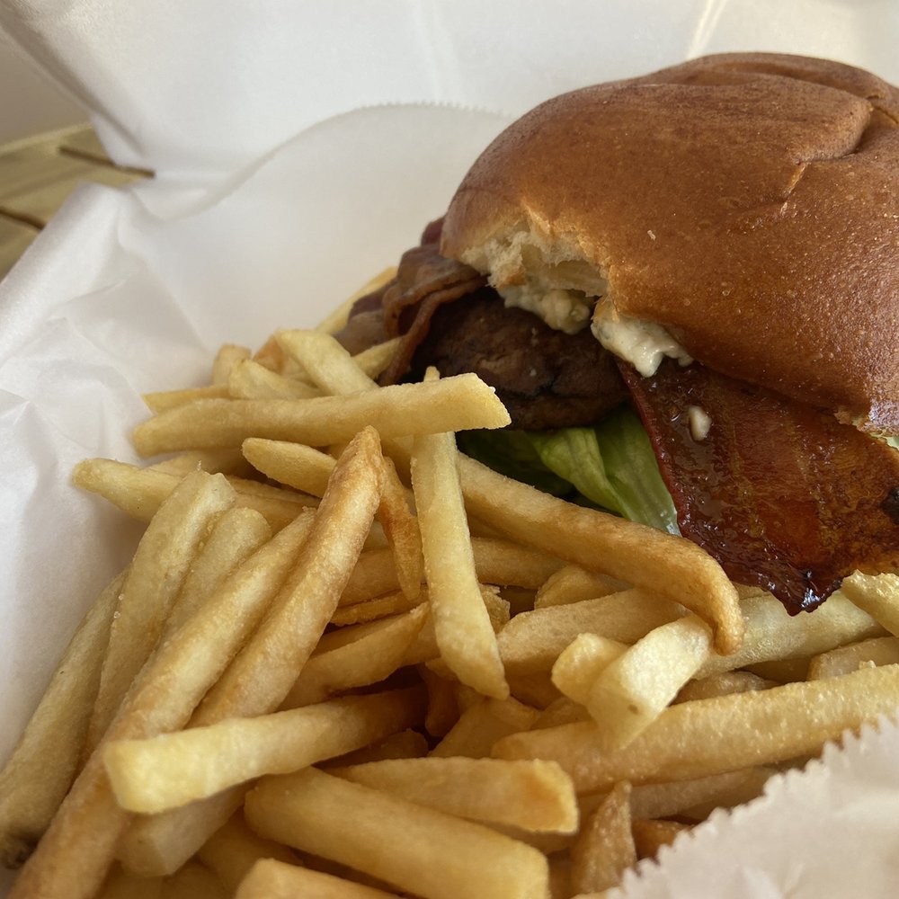 Gaslight Grill - a burger and french fries - Sandwiches Near Me - Lakeport, California