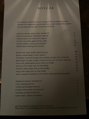 Menu photo 4 Boxcar Bar & Grill London, XGL