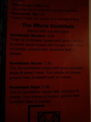 Menu photo 6 Una Ves Mas Mexican Restaurant Seaside, OR