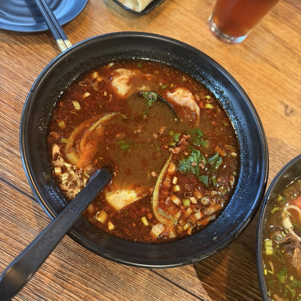 Noodle Man - A14. Spicy Wonton Soup (8) / 鲜肉馄饨汤 - Chinese Near Me - Chesapeake, Virginia Noodle Man - A14. Spicy Wonton Soup (8) / 鲜肉馄饨汤 - Chinese Near Me - Chesapeake, Virginia