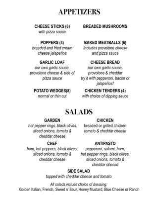 Menu photo 4 Kraus' Pizza - Dalton Dalton, OH Menu photo 4 Kraus' Pizza - Dalton Dalton, OH