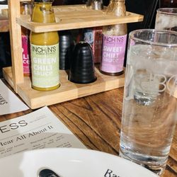 Inchin's Bamboo Garden - Table with Dipping Sauces