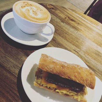 Sarah’s On Main - 12/18 - Salty bread breakfast sandwich $6 and cappuccino $3 - Breakfast & Brunch Near Me - Wheeling, West Virginia Sarah’s On Main - 12/18 - Salty bread breakfast sandwich $6 and cappuccino $3 - Breakfast & Brunch Near Me - Wheeling, West Virginia