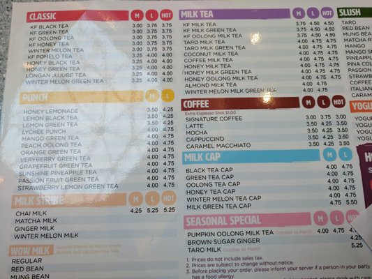 Menu photo 4 Kung Fu Tea Cincinnati, OH Menu photo 4 Kung Fu Tea Cincinnati, OH