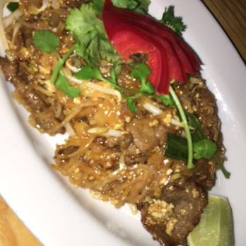 Basil Thai Cuisine - Pad Thai with Beef - Thai Near Me - Columbia, South Carolina