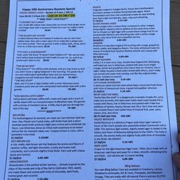 Beer Menu