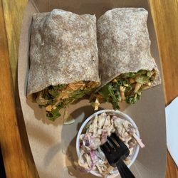 The Kind Cafe - Thai wrap with coleslaw