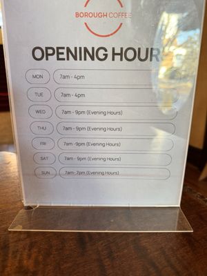 Menu photo 5 Borough Coffee Greensboro, NC
