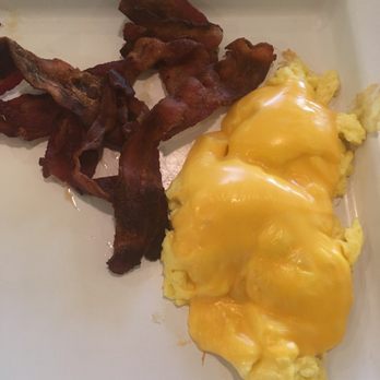 Flashback Diner & Coffeehouse - Bacon (well done), scrambled eggs with cheese. - Diners Near Me - Davie, Florida Flashback Diner & Coffeehouse - Bacon (well done), scrambled eggs with cheese. - Diners Near Me - Davie, Florida