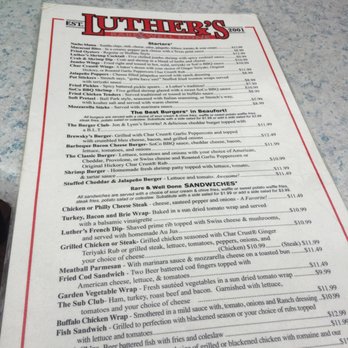 Luther's - Burgers Near Me - Beaufort, South Carolina
