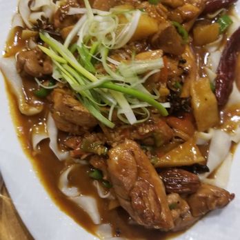 Uyghur Eats - This dish was Amazing the spices... Chicken, potatoes and noodles ow my! - Noodles Near Me - Washington, DC, District of Columbia