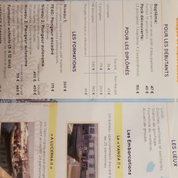 Le Club de Plongée Bastiais - Les tarifs