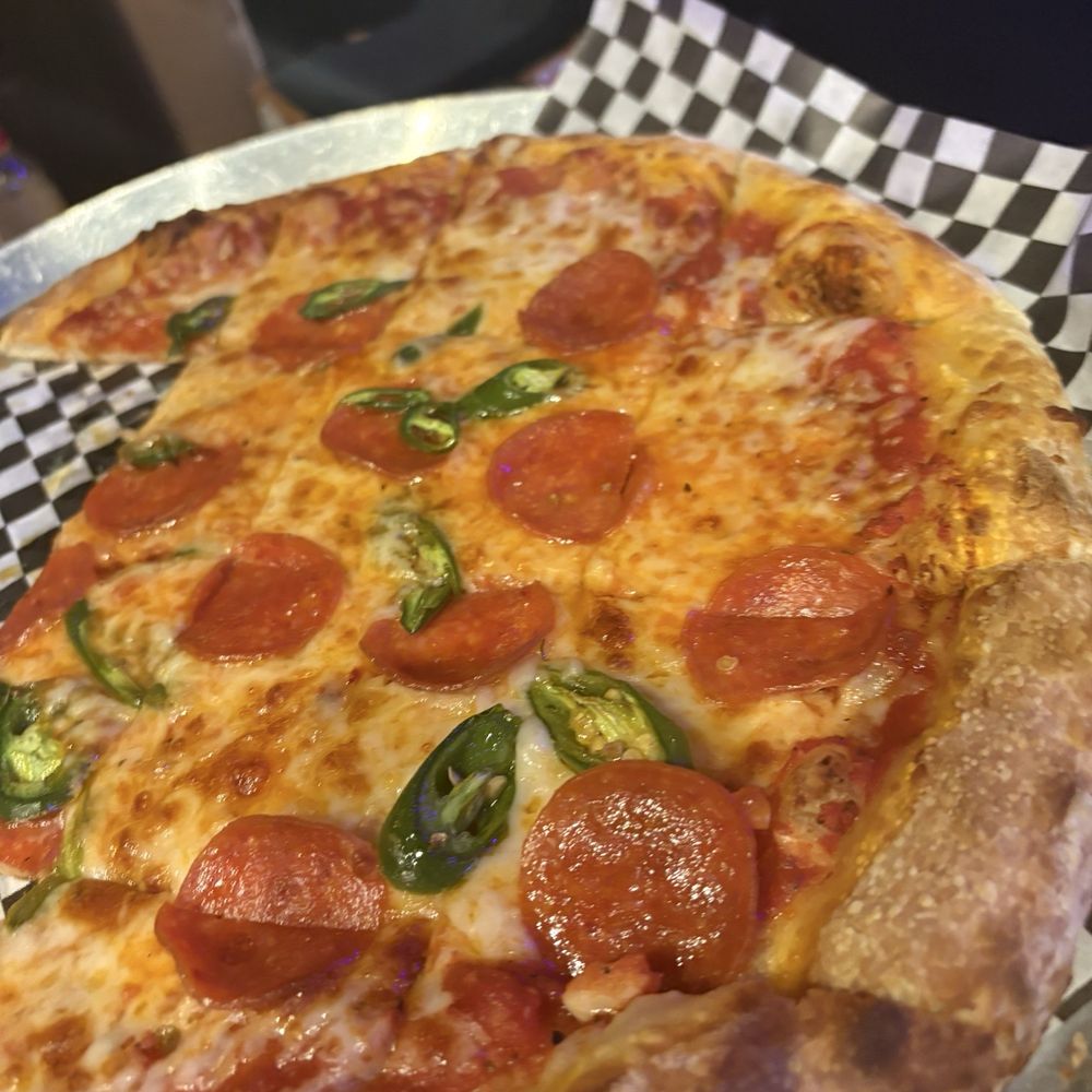 Serrano & pepperoni pizza. YUM Serrano & pepperoni pizza. YUM