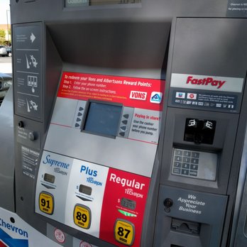 Chevron - a gas pump at a gas station - Gas Stations Near Me - Irvine, California