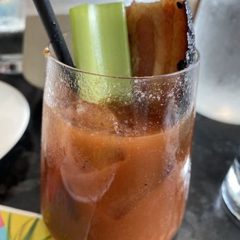 Longboard Club - Bloody Mary with Candied Bacon - Breakfast & Brunch Near Me - Honolulu, Hawaii