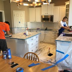 Stone Restoration Works - On a recent countertop restoration.