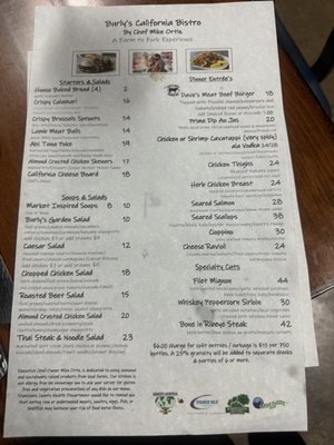 Menu photo 2 Burly's California Bistro Modesto, CA Menu photo 2 Burly's California Bistro Modesto, CA