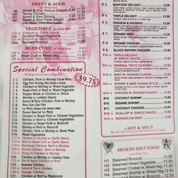 New China - Menu