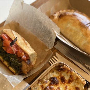 Que Gusto - Vegetable Empanada, Vegetable lasagna and plant based sausage sandwich! - Latin American Near Me - Tulsa, Oklahoma Que Gusto - Vegetable Empanada, Vegetable lasagna and plant based sausage sandwich! - Latin American Near Me - Tulsa, Oklahoma