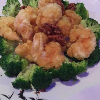 Stone Wok - Walnut Shrimp (sauce comes on the side which was different) - Japanese Near Me - Warminster, Pennsylvania Stone Wok - Walnut Shrimp (sauce comes on the side which was different) - Japanese Near Me - Warminster, Pennsylvania