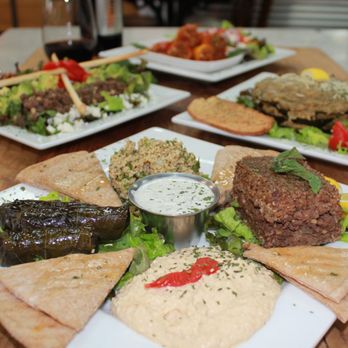 Renaissance Market - The sampler is a great way to enjoy our grape leaves, hummus, tabouli,,kibble and more. - Antiques Near Me - Lafayette, Louisiana