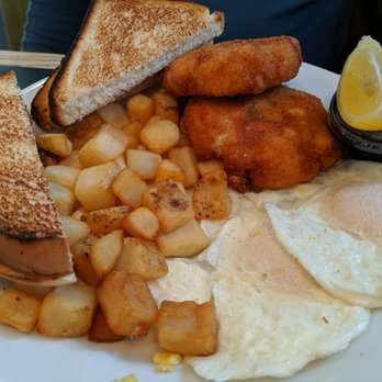 Sunnyside Too - Fish cakes - Breakfast & Brunch Near Me - Bedford, Nova Scotia Sunnyside Too - Fish cakes - Breakfast & Brunch Near Me - Bedford, Nova Scotia