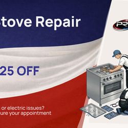 Pro Appliance Repair - Stove repair in Marietta for burners not working or ignition issues. Same day appliance repair with fast, reliable service.