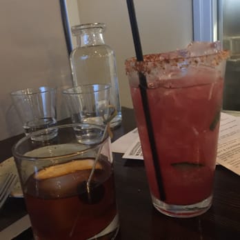 Woodblock - Dirty Sanchez and Boulvardier--both AMAZING ! - Cocktail Bars Near Me - Redmond, Washington