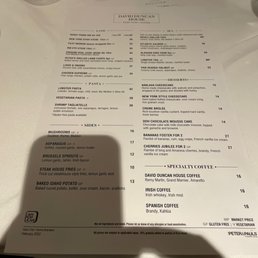 Menu Menu