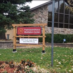 Padmasambhava Meditation Center - Signage welcoming one to the center.